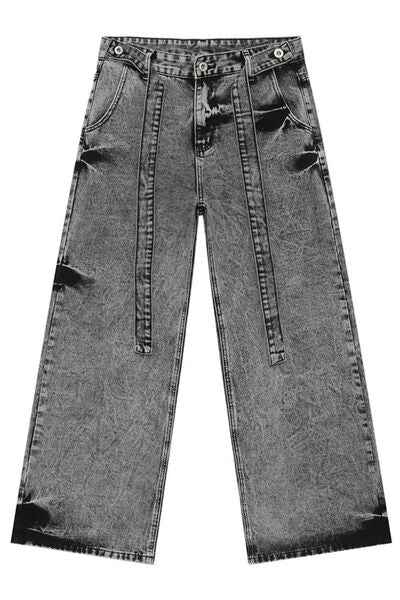 Wide Leg Jeans with Pockets - Damned Threads